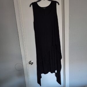 Lane Bryant Black Asymmetrical Longline Tank